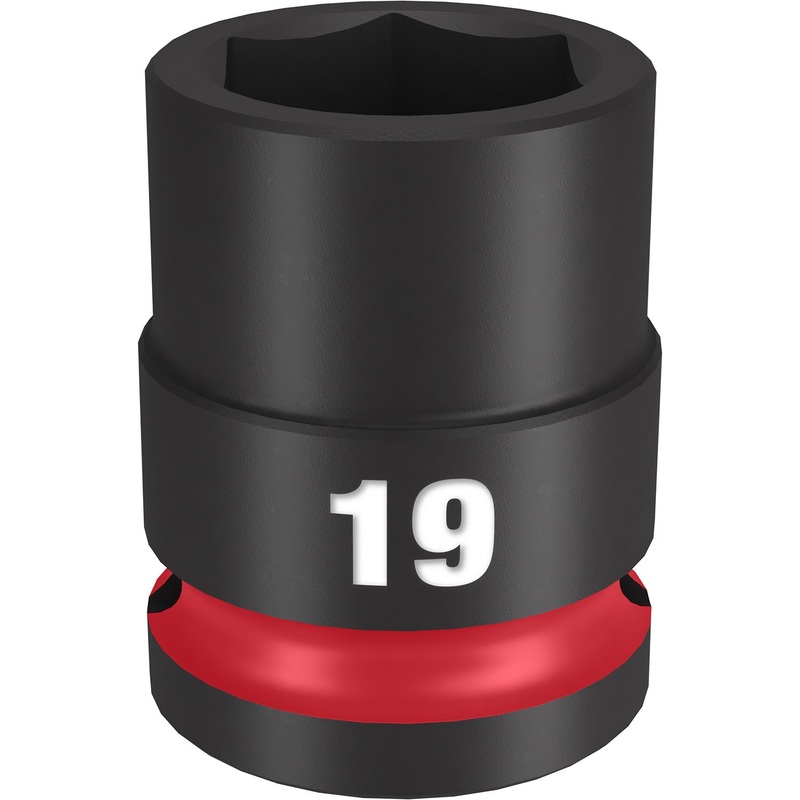 Milwaukee Shockwave 1/2 Drive 19mm Standard 6 Point Impact Socket 49666251