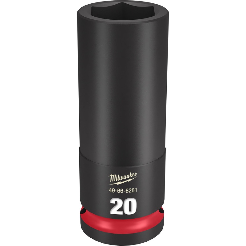 Milwaukee Shockwave 1/2 Drive 20mm Deep 6 Point Impact Socket 49666281