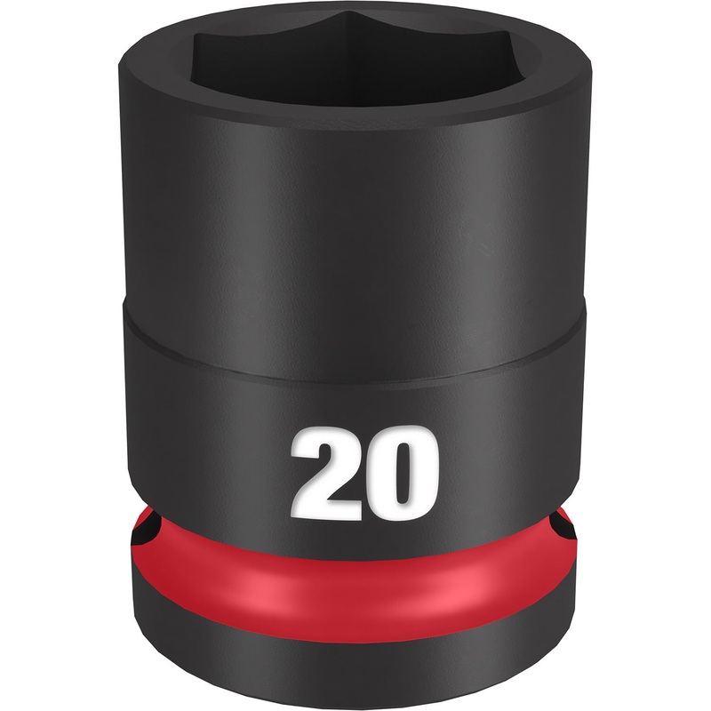 Milwaukee Shockwave 1/2 Drive 20mm Standard 6 Point Impact Socket 49666252