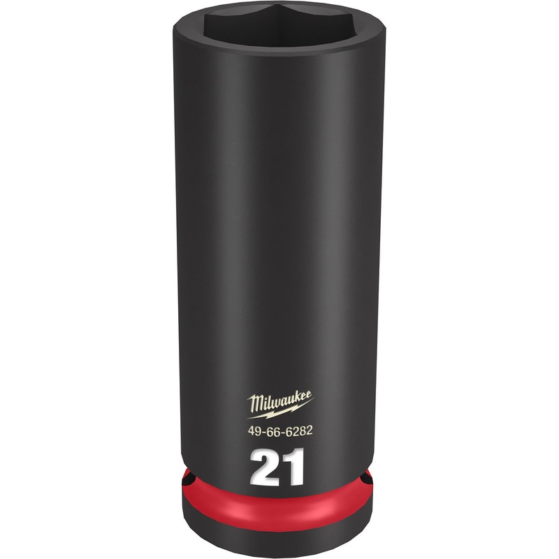Milwaukee Shockwave 1/2 Drive 21mm Deep 6 Point Impact Socket 49666282