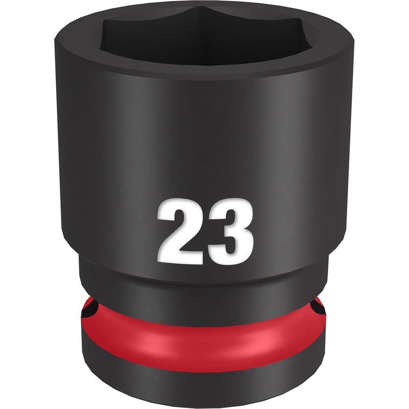 Milwaukee Shockwave 1/2 Drive 23mm Standard 6 Point Impact Socket 49666255