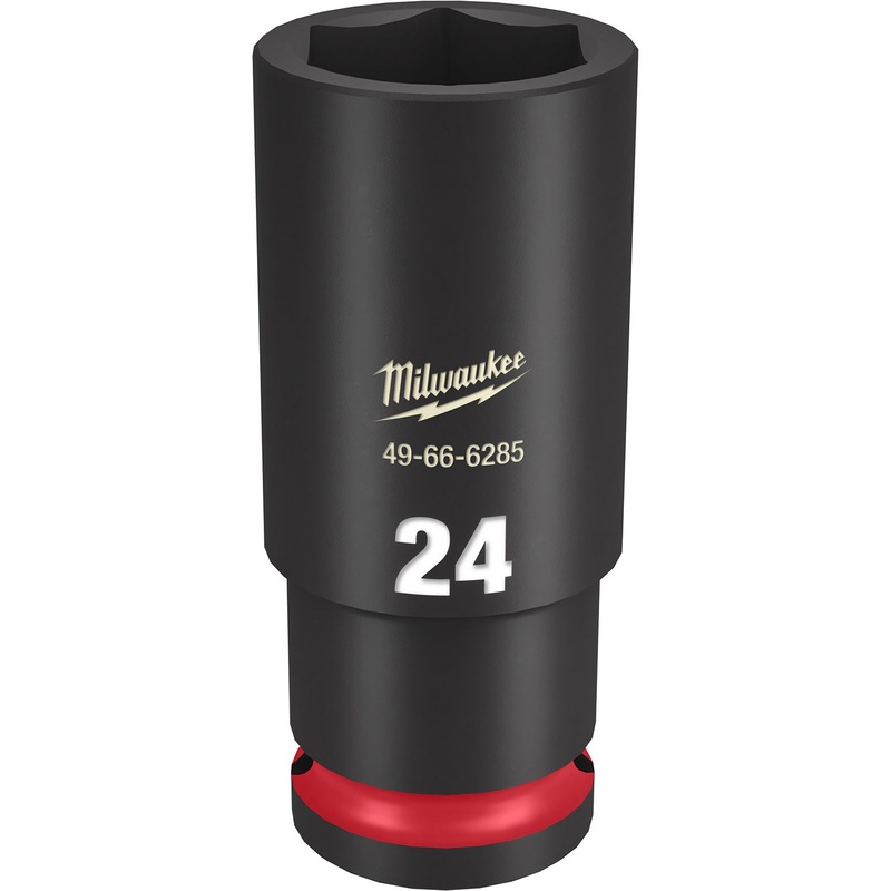 Milwaukee Shockwave 1/2 Drive 24mm Deep 6 Point Impact Socket 49666285