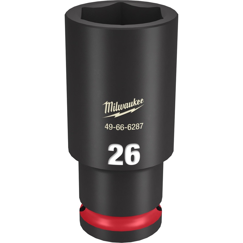 Milwaukee Shockwave 1/2 Drive 26mm Deep 6 Point Impact Socket 49666287