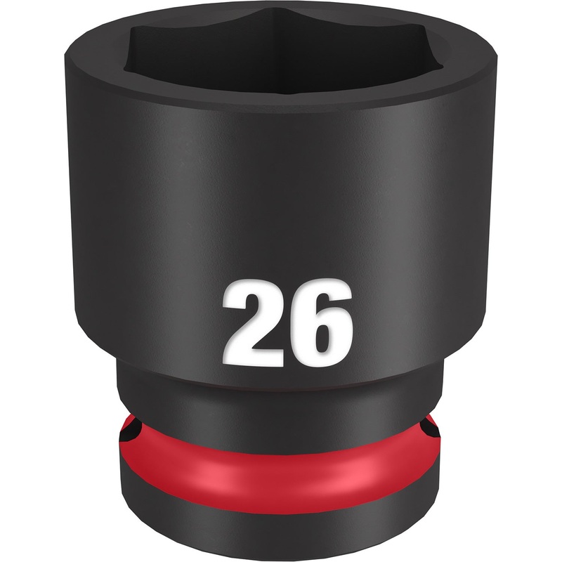 Milwaukee Shockwave 1/2 Drive 26mm Standard 6 Point Impact Socket 49666258