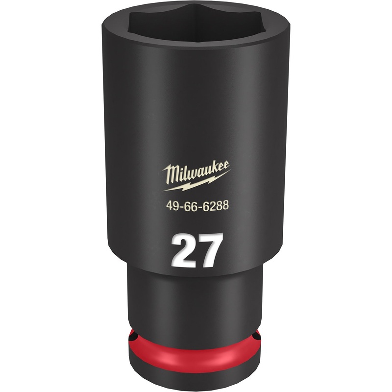 Milwaukee Shockwave 1/2 Drive 27mm Deep 6 Point Impact Socket 49666288