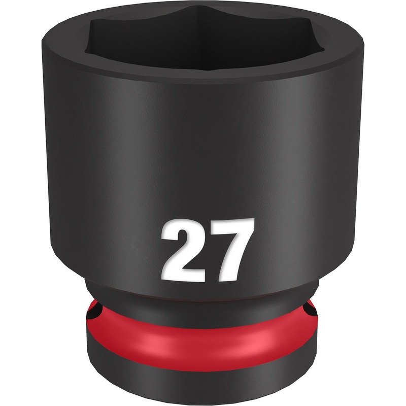 Milwaukee Shockwave 1/2 Drive 27mm Standard 6 Point Impact Socket 49666259