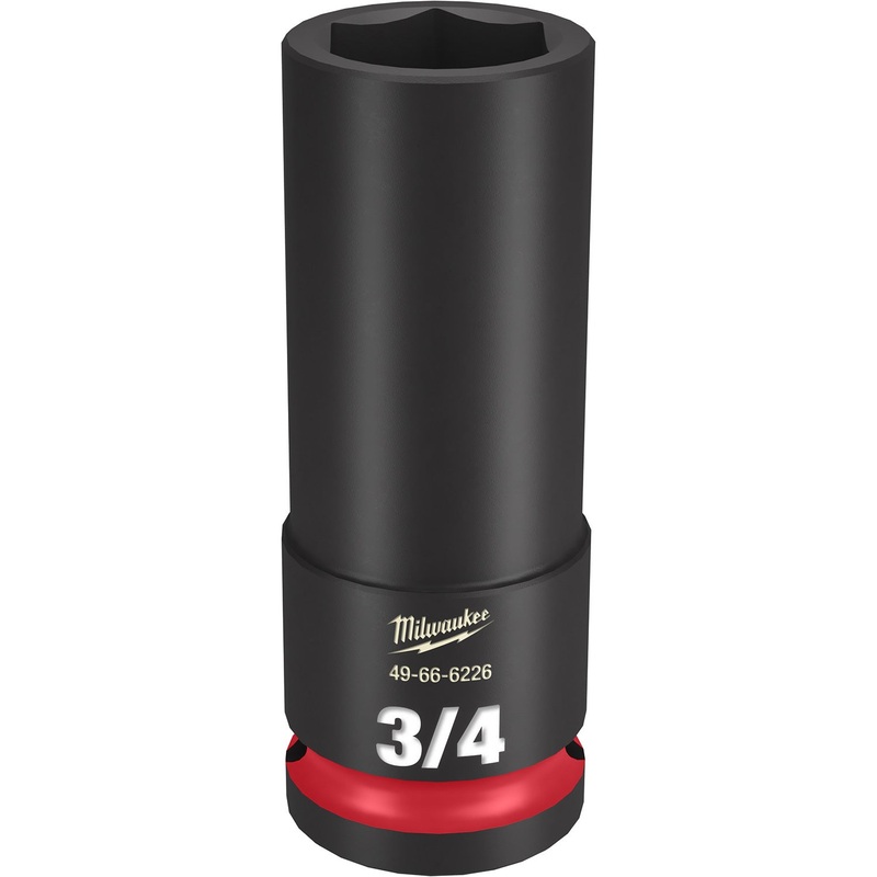 Milwaukee Shockwave 1/2 Drive 3/4 Deep 6 Point Impact Socket 49666226