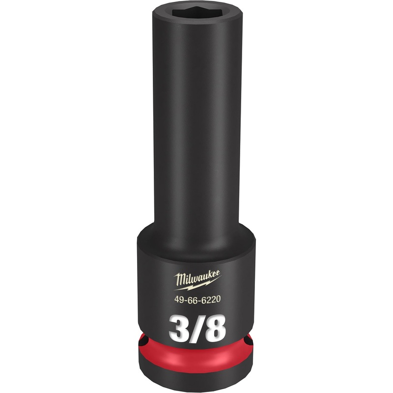 Milwaukee Shockwave 1/2 Drive 3/8 Deep 6 Point Impact Socket 49666220