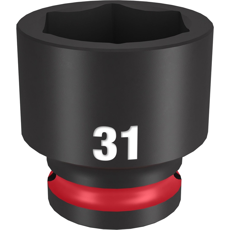 Milwaukee Shockwave 1/2 Drive 31mm Standard 6 Point Impact Socket 49666263