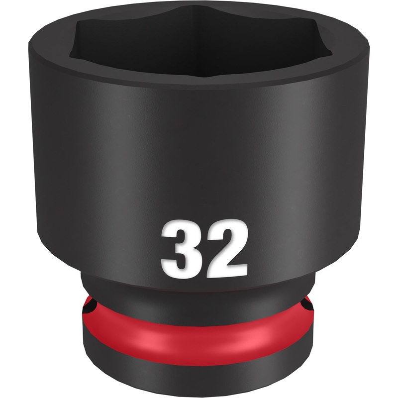 Milwaukee Shockwave 1/2 Drive 32mm Standard 6 Point Impact Socket 49666264