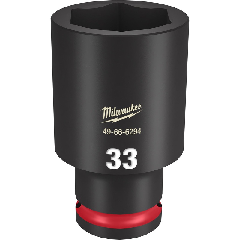 Milwaukee Shockwave 1/2 Drive 33mm Deep 6 Point Impact Socket 49666294