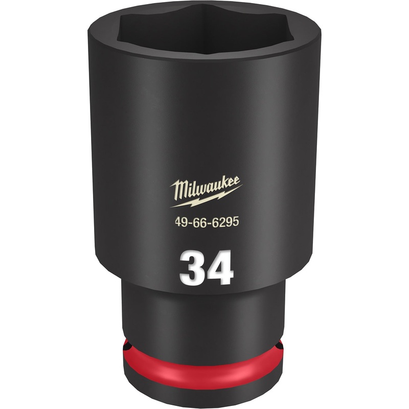 Milwaukee Shockwave 1/2 Drive 34mm Deep 6 Point Impact Socket 49666295