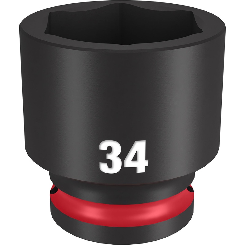 Milwaukee Shockwave 1/2 Drive 34mm Standard 6 Point Impact Socket 49666266