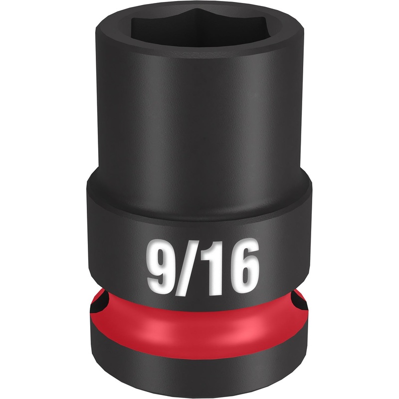Milwaukee Shockwave 1/2 Drive 9/16 Standard 6 Point Impact Socket 49666203
