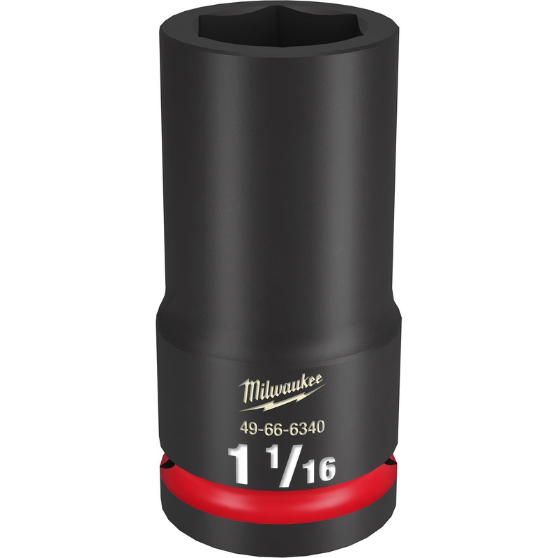 Milwaukee Shockwave 3/4 Drive 1-1/16 Deep 6 Point Impact Socket 49666340