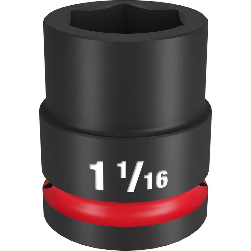 Milwaukee Shockwave 3/4 Drive 1-1/16 Standard 6 Point Impact Socket 49666308