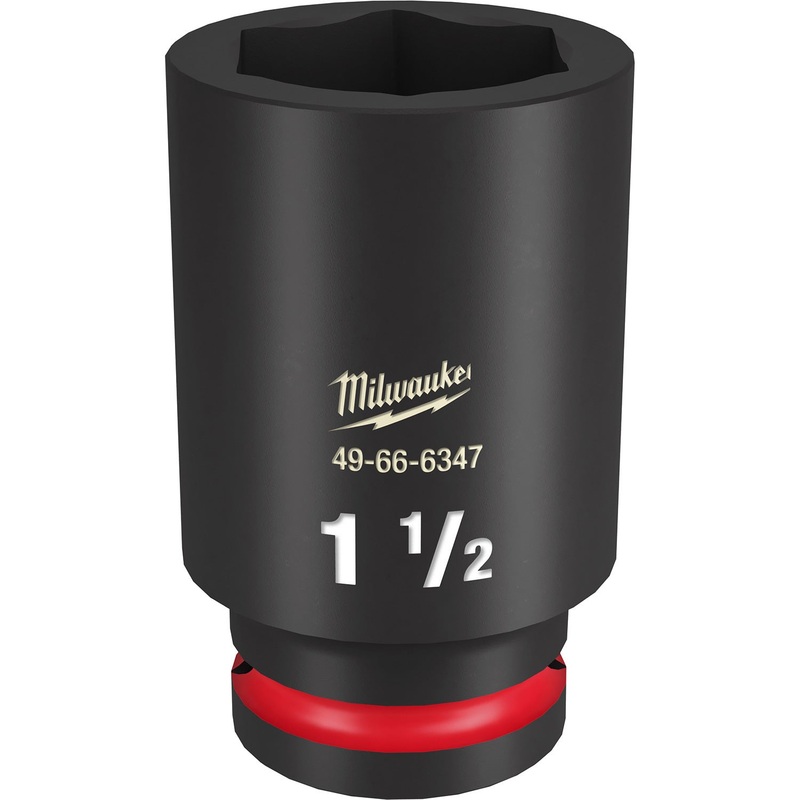 Milwaukee Shockwave 3/4 Drive 1-1/2 Deep 6 Point Impact Socket 49666347
