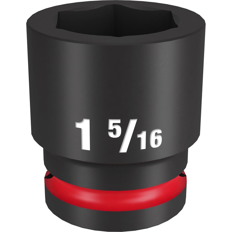 Milwaukee Shockwave 3/4 Drive 1-5/16 Standard 6 Point Impact Socket 49666312