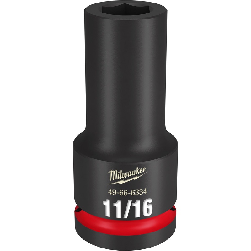 Milwaukee Shockwave 3/4 Drive 11/16 Deep 6 Point Impact Socket 49666334