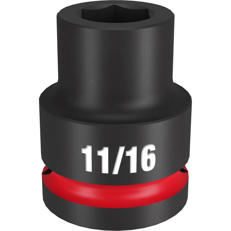 Milwaukee Shockwave 3/4 Drive 11/16 Standard 6 Point Impact Socket 49666302