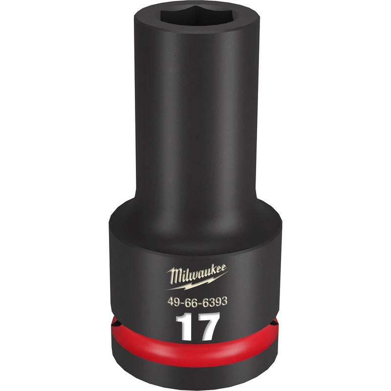 Milwaukee Shockwave 3/4 Drive 17mm Deep 6 Point Impact Socket 49666393