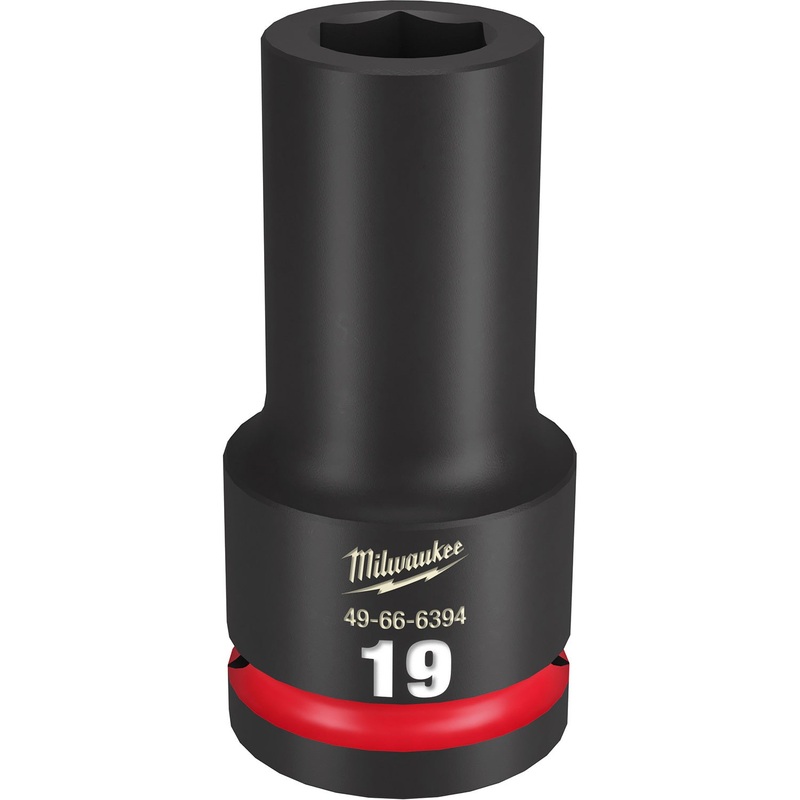 Milwaukee Shockwave 3/4 Drive 19mm Deep 6 Point Impact Socket 49666394