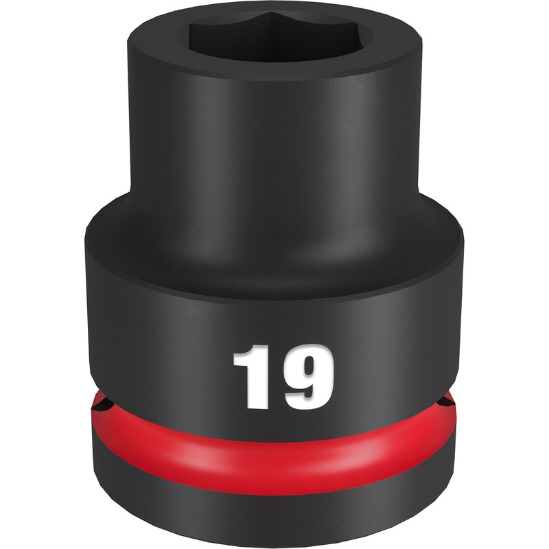 Milwaukee Shockwave 3/4 Drive 19mm Standard 6 Point Impact Socket 49666357