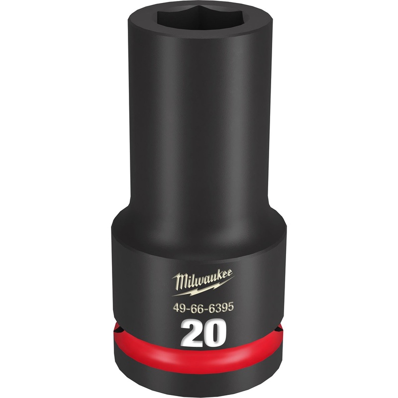 Milwaukee Shockwave 3/4 Drive 20mm Deep 6 Point Impact Socket 49666395
