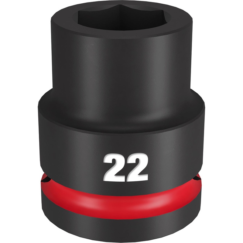 Milwaukee Shockwave 3/4 Drive 22mm Standard 6 Point Impact Socket 49666360