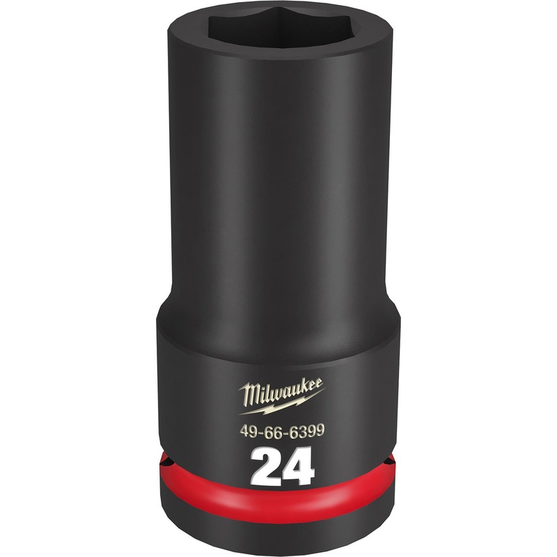 Milwaukee Shockwave 3/4 Drive 24mm Deep 6 Point Impact Socket 49666399
