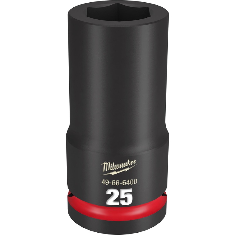 Milwaukee Shockwave 3/4 Drive 25mm Deep 6 Point Impact Socket 49666400