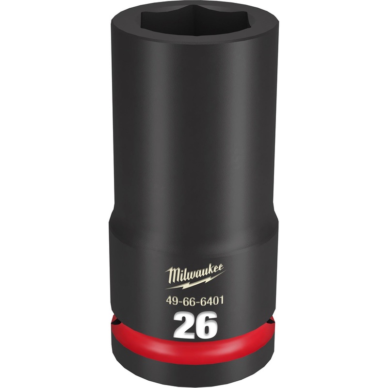 Milwaukee Shockwave 3/4 Drive 26mm Deep 6 Point Impact Socket 49666401