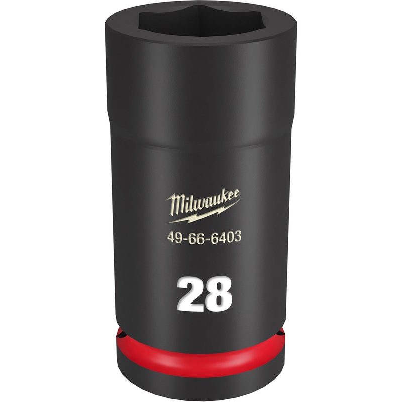 Milwaukee Shockwave 3/4 Drive 28mm Deep 6 Point Impact Socket 49666403