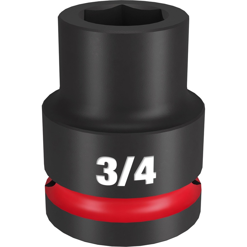 Milwaukee Shockwave 3/4 Drive 3/4 Standard 6 Point Impact Socket 49666303