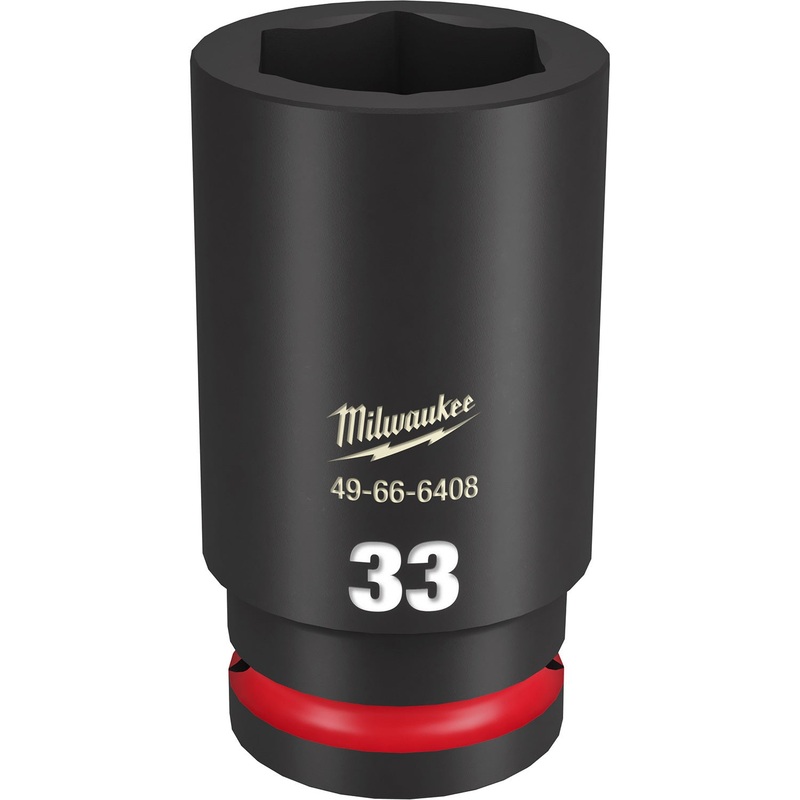 Milwaukee Shockwave 3/4 Drive 33mm Deep 6 Point Impact Socket 49666408