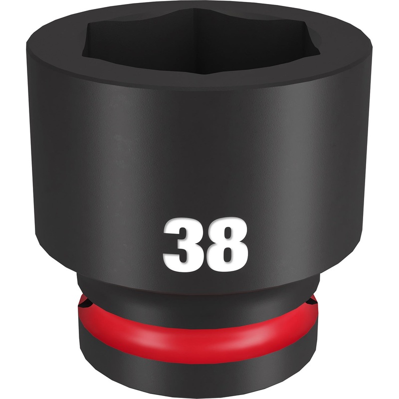 Milwaukee Shockwave 3/4 Drive 38mm Standard 6 Point Impact Socket 49666376