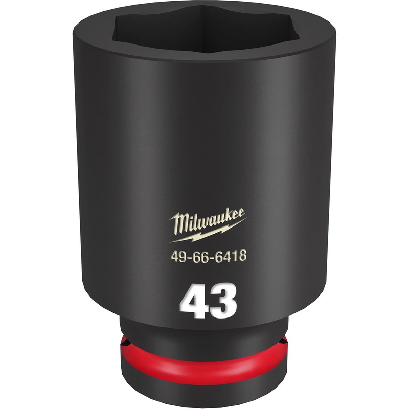 Milwaukee Shockwave 3/4 Drive 43mm Deep 6 Point Impact Socket 49666418