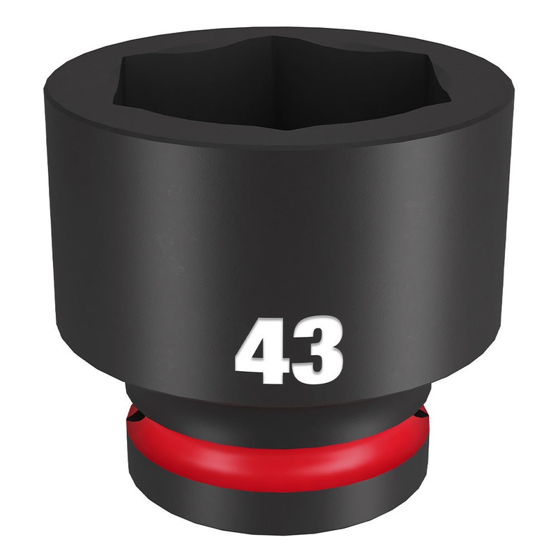 Milwaukee Shockwave 3/4 Drive 43mm Standard 6 Point Impact Socket 49666381