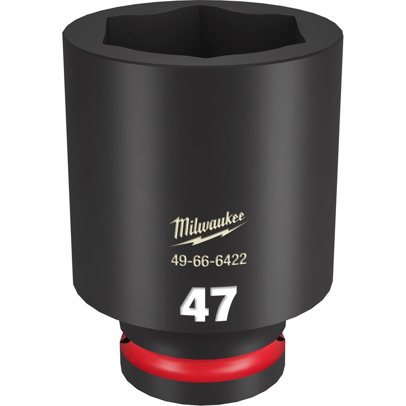 Milwaukee Shockwave 3/4 Drive 47mm Deep 6 Point Impact Socket 49666422