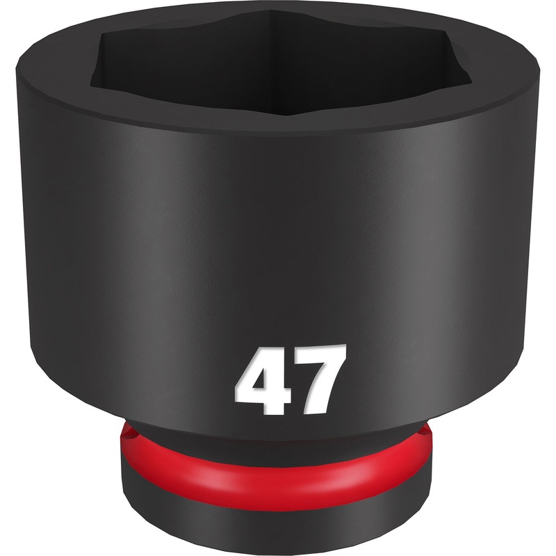 Milwaukee Shockwave 3/4 Drive 47mm Standard 6 Point Impact Socket 49666385