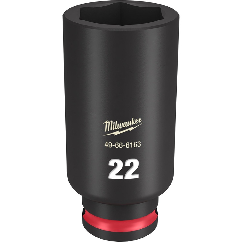 Milwaukee Shockwave 3/8 Drive 22mm Deep 6 Point Impact Socket 49666163