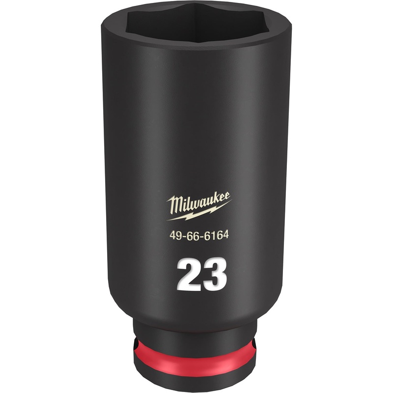 Milwaukee Shockwave 3/8 Drive 23mm Deep 6 Point Impact Socket 49666164