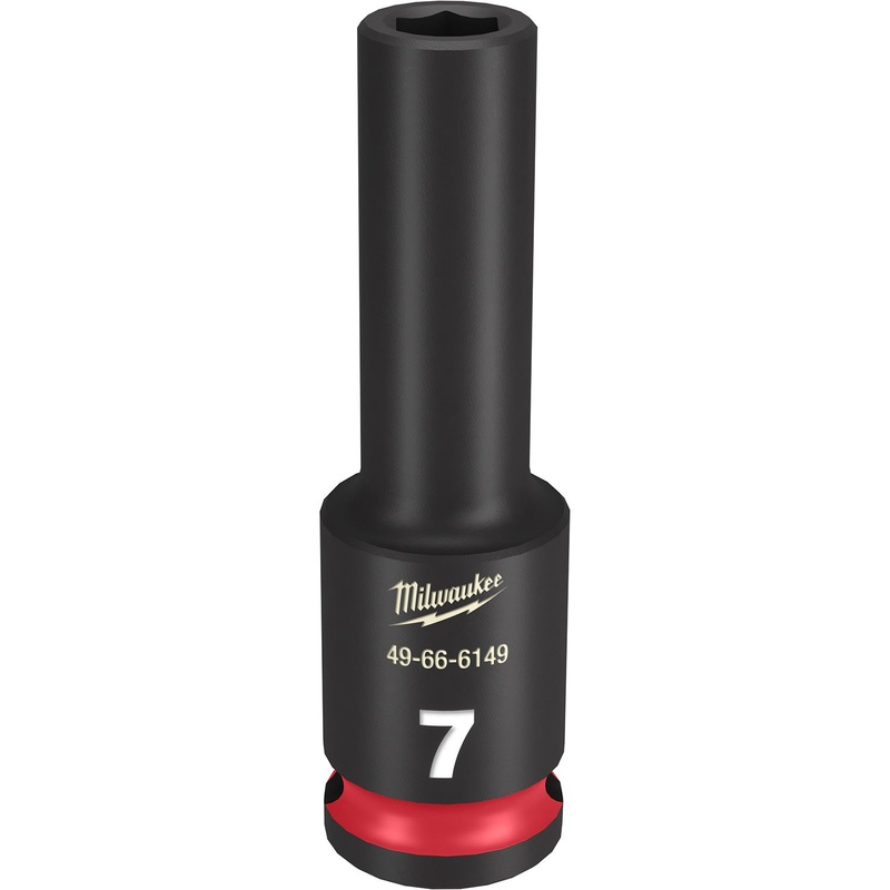 Milwaukee Shockwave 3/8 Drive 7mm Deep 6 Point Impact Socket 49666149