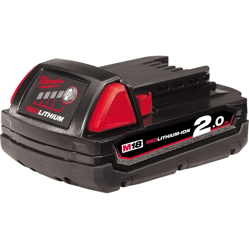Milwaukee 18V 2.0Ah Red Lithium Battery M18B2