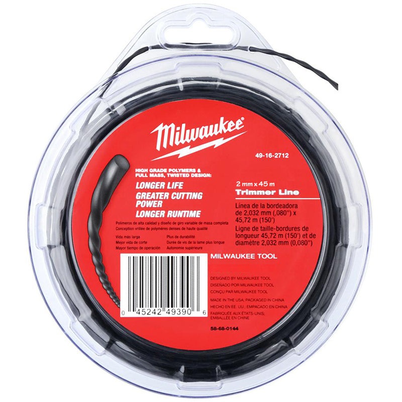 Milwaukee 2mm x 45m Trimmer Line 49162712