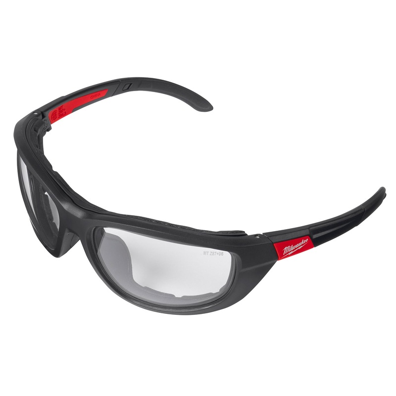 Milwaukee High Performance Safety Glasses Clear w/ Gasket 48732940