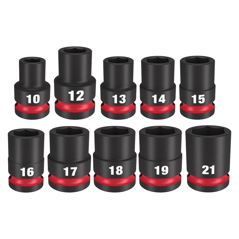 Milwaukee Shockwave 1/2 Drive 12 Piece Metric Standard 6 Point Impact Socket Set 49667052