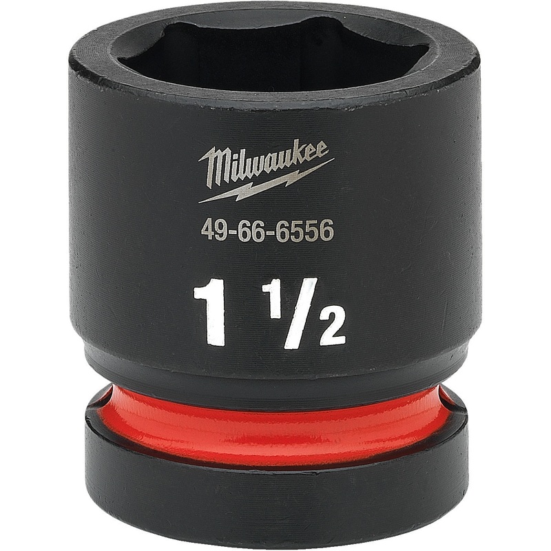 Milwaukee Shockwave 1 Drive 1-1/2 Standard 6 Point Impact Socket 49666556
