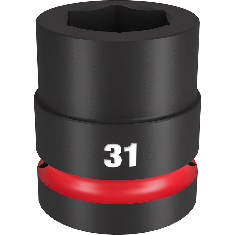 Milwaukee Shockwave 1 Drive 31mm Standard 6 Point Impact Socket 49666596