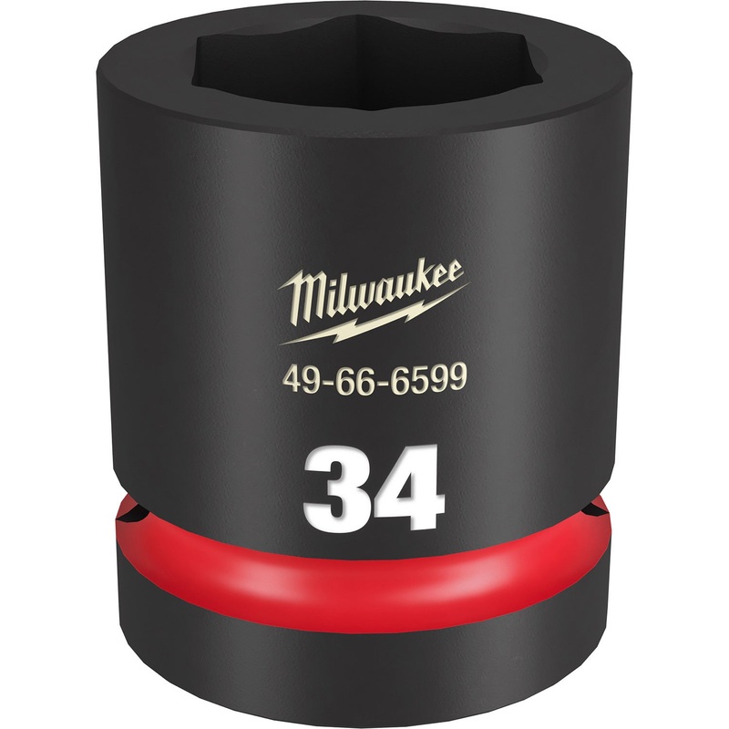 Milwaukee Shockwave 1 Drive 34mm Standard 6 Point Impact Socket 49666599